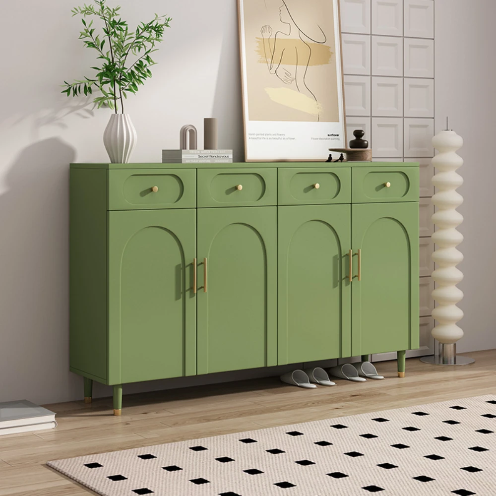 

French Shoe Cabinet Simple Modern Entrance Cabinet Green Storage Shoerack Good Looking Shoes Organizer Zapatero Home Furniture