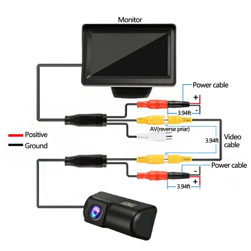 Car Rear View Camera Reversing Parking Camera for Ford Transit /Transit Connect