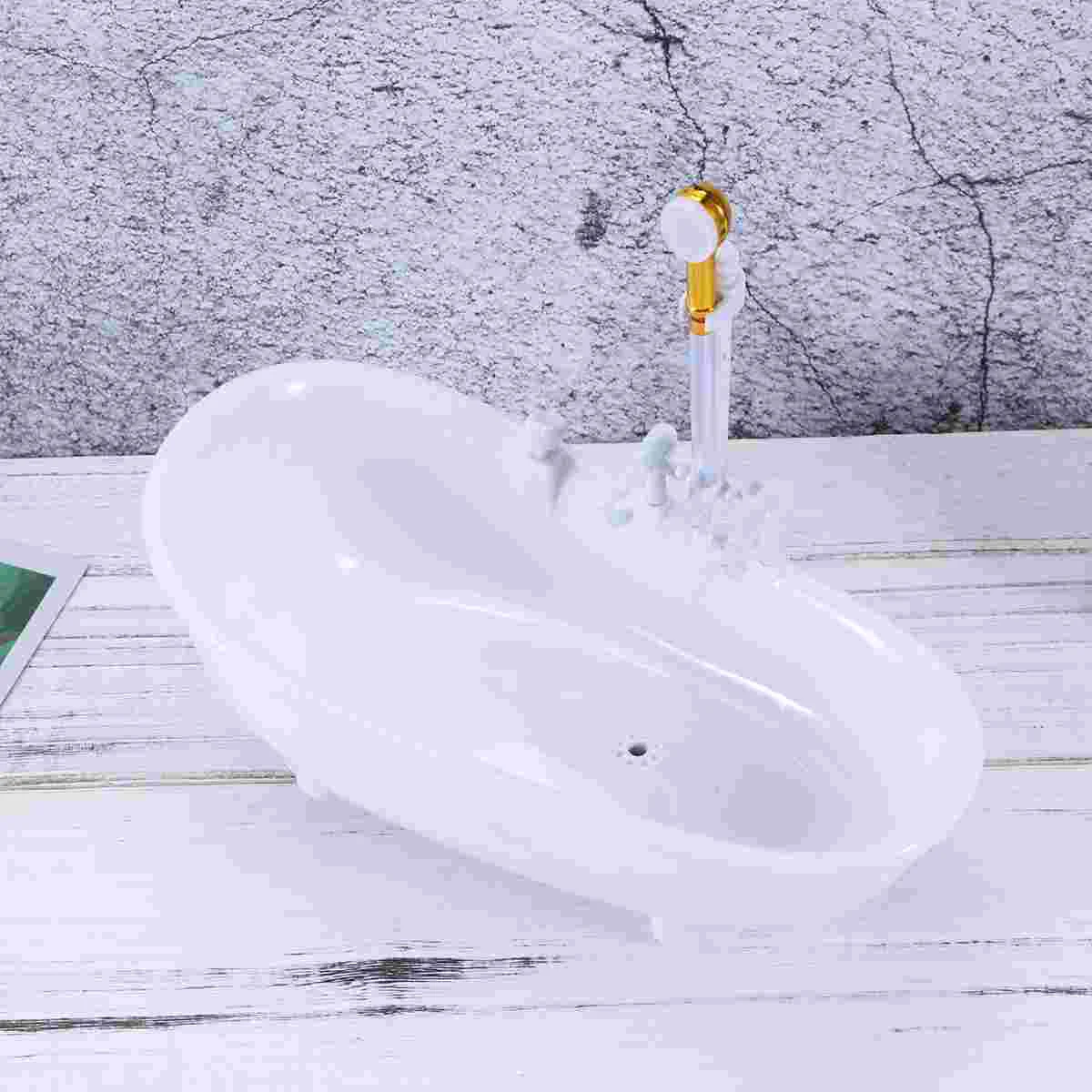 Tub with Shower Head Miniature Toys Bathtub Outdoor Electric Baby outside Kids