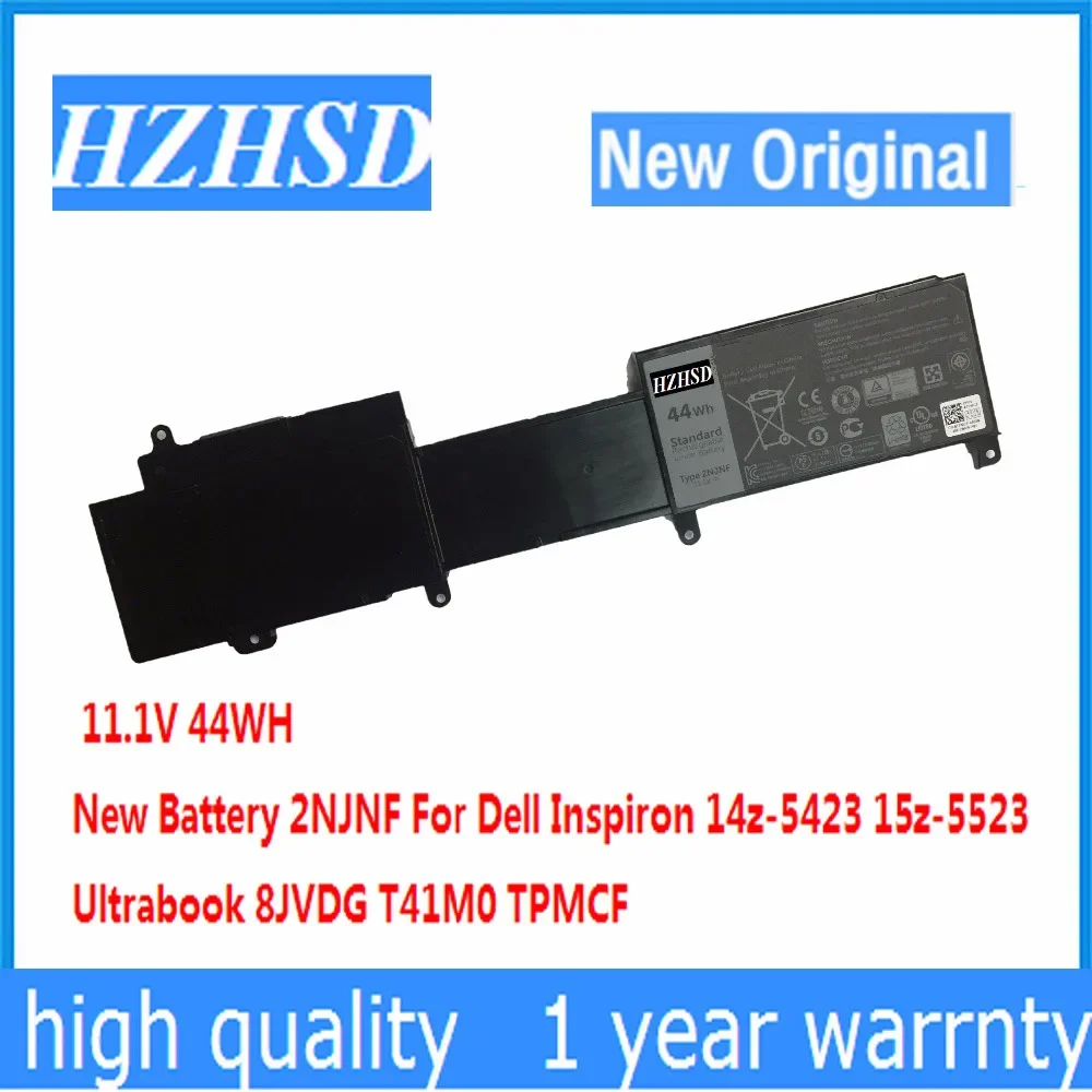 

11.1v 44wh New Original 2NJNF laptop Battery For Dell 8JVDG T41M0 TPMCFl 14Z 14z(5423) 5423 15z-5523 Ultrabook