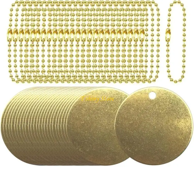 N58F Stable Stamping Blanks Brass Disc for Artistic Jewelry Making and Crafting