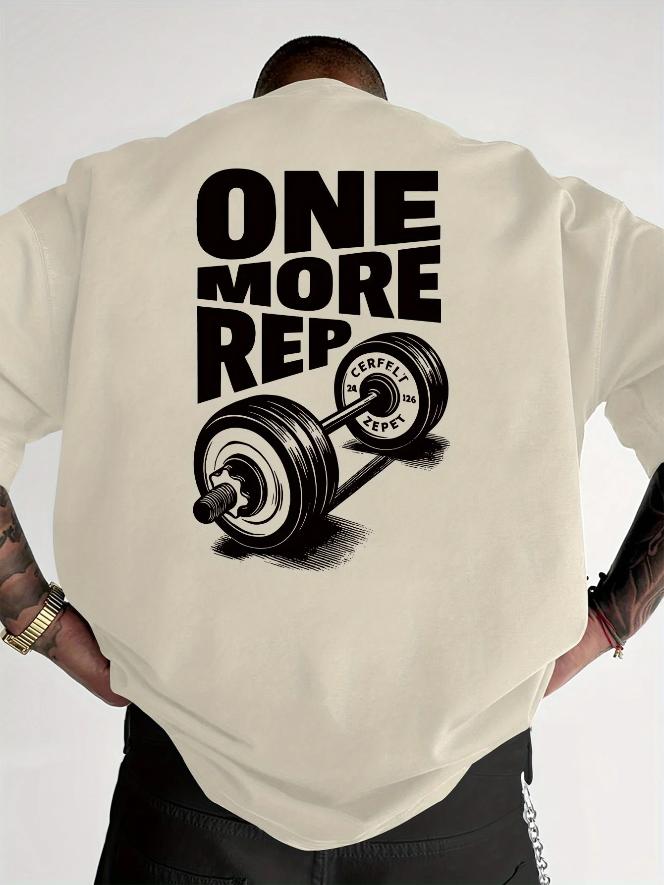 Men's Retro Fun Fitness Training T-shirt - Do multiple sets of weightlifting at once. Women's Street Style - Loose Large-Sized S
