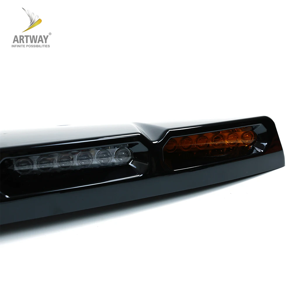 لامع أسود 4 أصفر Led ABS السيارات الجبهة سقف مصباح Toplight LED قبة ضوء الضوء العلوي للمدافع الجديد #6