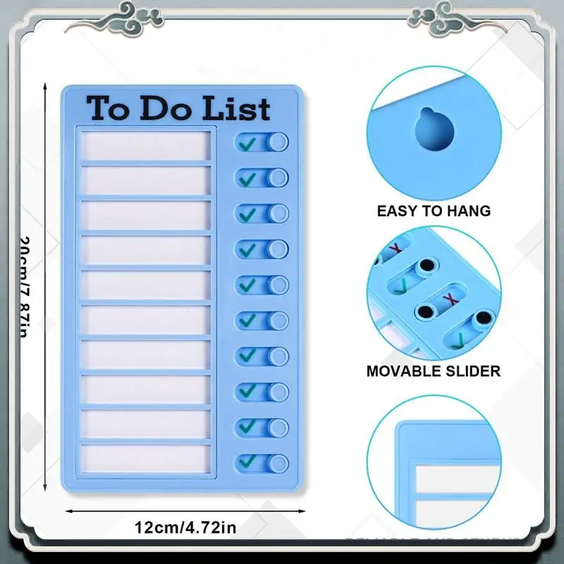 4Pcs Dry Erase Memo List Board Chore Chart RV List Board With 10 Dry Erase Paper