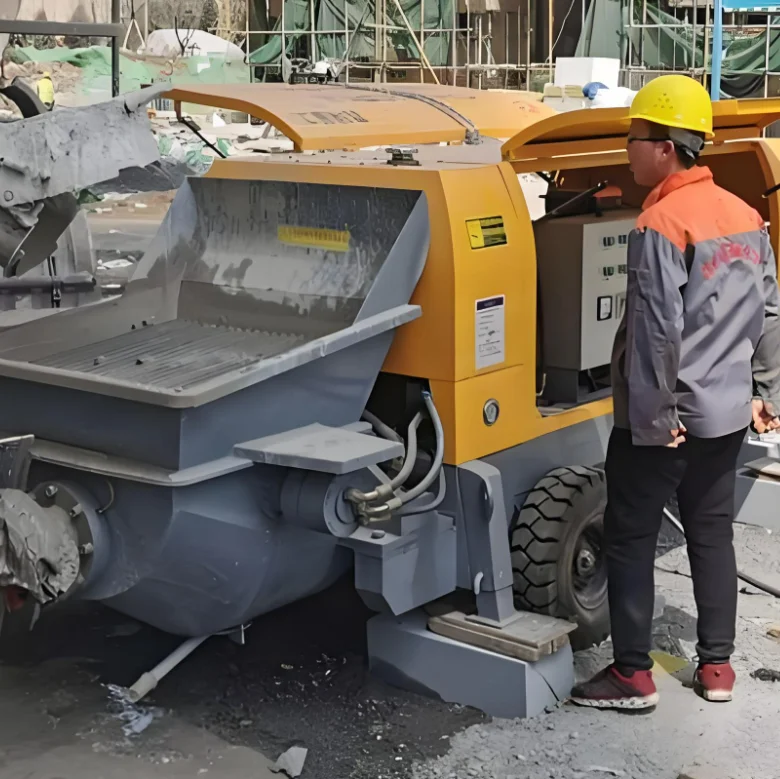 High Quality Concrete Pump Large Aggregate Delivery Pump Concrete Mixer Pump For Sale