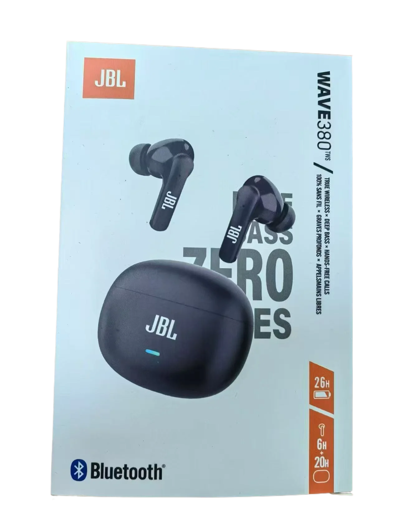 JBL Wave 380TWS оригинальные настоящие беспроводные наушники с шумоподавлением Hi-Fi спортивные наушники-вкладыши WAVE Фото №2