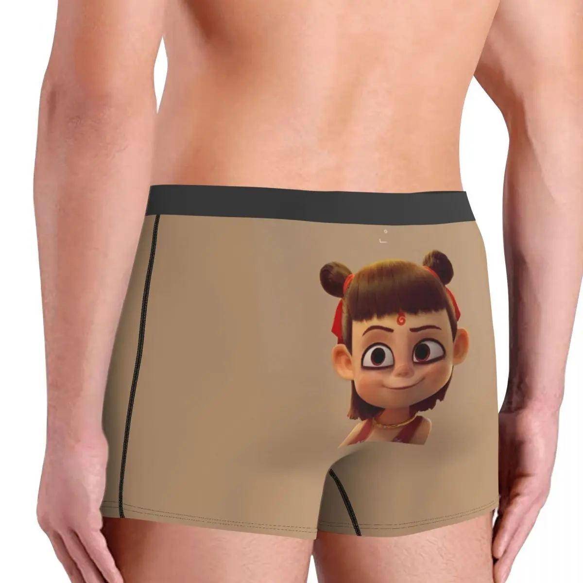 Ne Zha 2 Filme Roupa Interior Novidade Calcinhas Design Shorts Cuecas Para Homens Bolsa 3D Plus Size Boxer Shorts