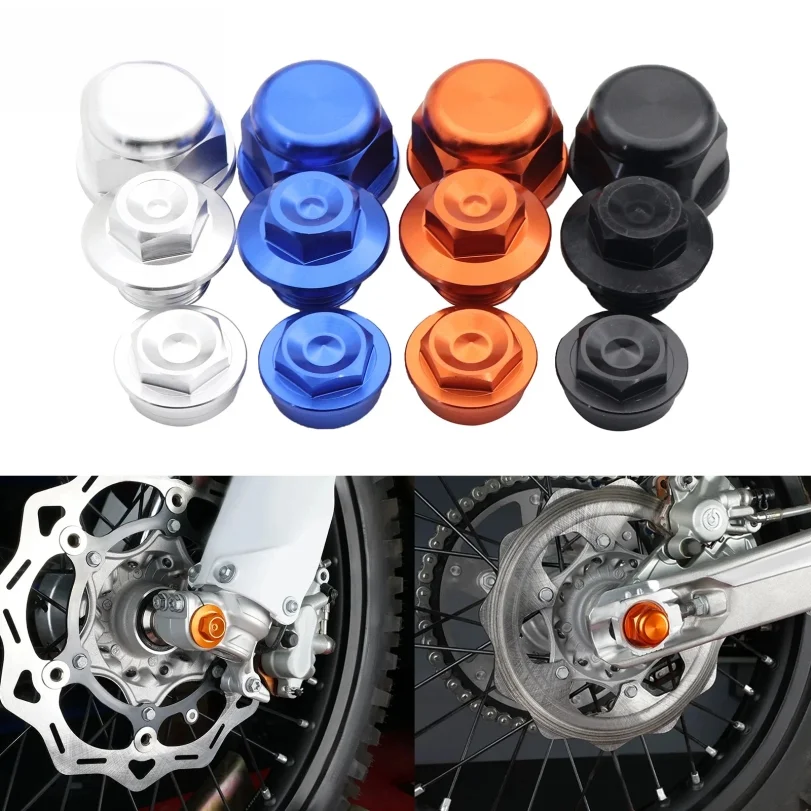CNC Aluminum Front Rear Wheel Lock Axle Lock Nut For KTM EXC 300 EXC 250 EXC-F 350 XCW 450 500 Husqvarna TE 300 FE 450 2016-2022