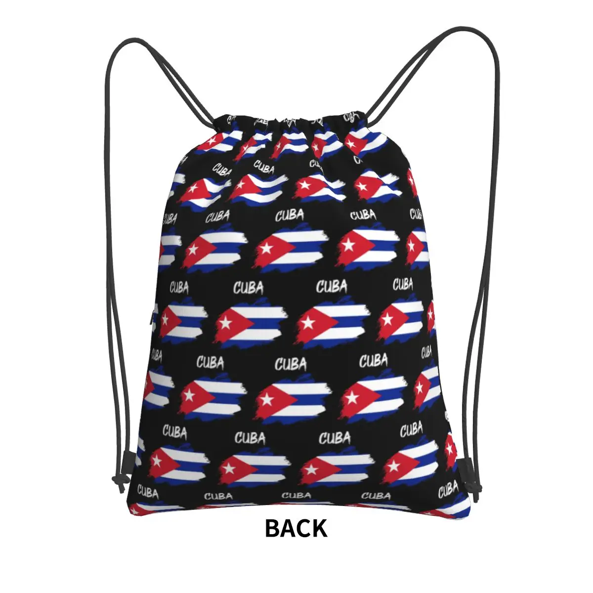 Flag Of Cuba Cuban Patriotic Backpacks Fashion Drawstring Bags Sundries Bag Book Bags for Travel Students