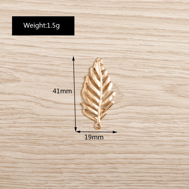 Tusember 20 Stück Legierungs-Pflanzenanhänger, Metall-Blatt-Blumen-Baum-Charms für Schmuckherstellung, Ohrringe, Halsketten, DIY-Armband-Zubehör – Detail 22