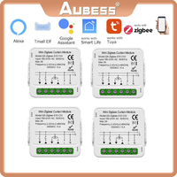 Tuya Mini WiFi Zigbee Curtain Switch For Roller Shutter Electric Motor Smartlife Control Remotely Works With Alexa Google Home