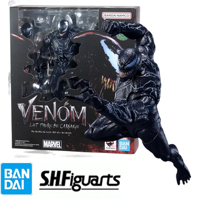 

In Stock Bandai S.H.Figuarts SHF Dragon Venom 2：VENOM LET THERE BE CARNAGE Model Kit Anime Action Fighter Finished Model Toy