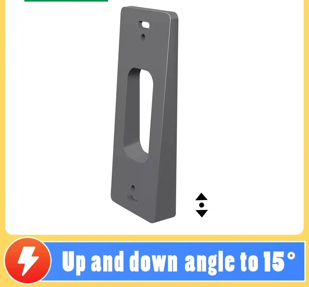 2, doorbell bracket, left and right up and down angle adjustment, mounting plate bracket, wedge doorbell adjuster