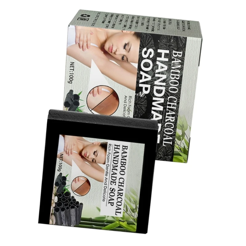 قالب صابون فحم الخيزران الطبيعي صابون الجسم مزيل الميلانين للركبة والرقبة 918D