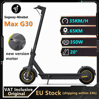 EU Stock Original Ninebot By Segway G30 G30P Electric Scooter Upgrade 350W Motor 30KM/H Max Speed 65KM Range Kickscooter