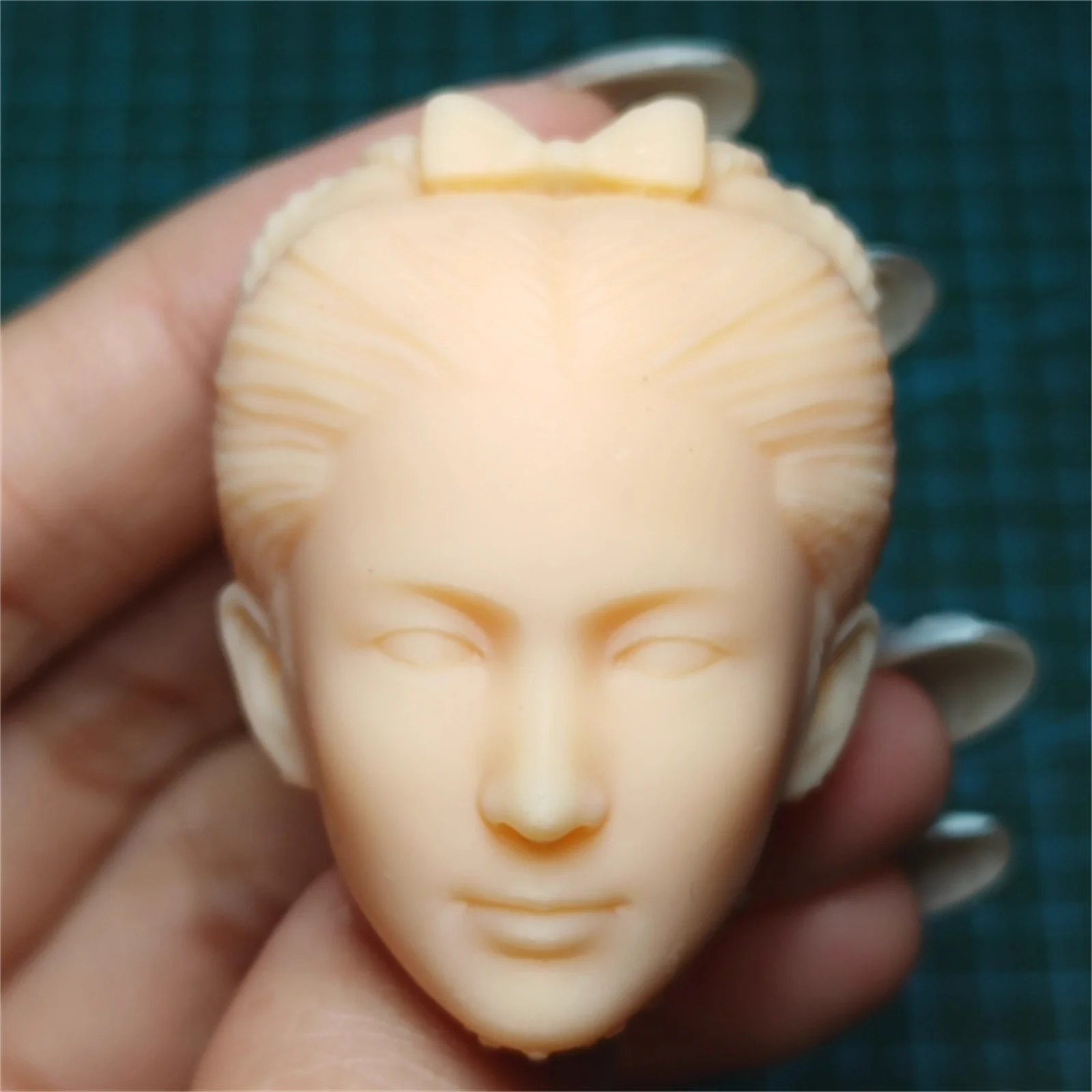 

1/6 Scale Female Head Carving 3D Print Ancient Actor Asia Movie Actor Model For 12" Soldier Unpainted Action Figure oys