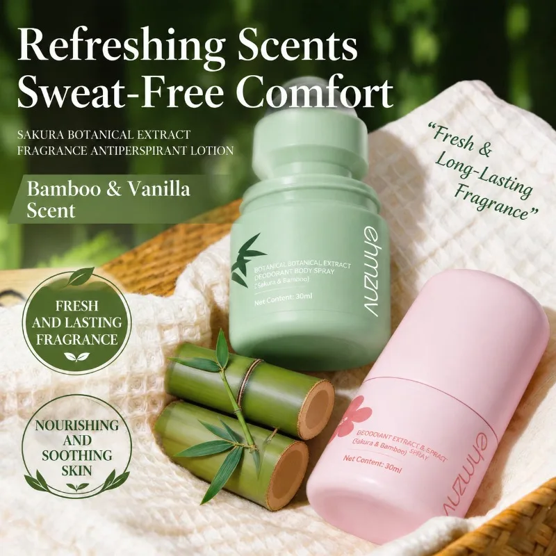 Roll-on Antiperspirant Underarm Freshener, Long Retain Aroma, Portable Body Scent Lotion, Block Sweat & Neutralize Armpit
