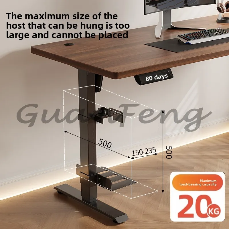 

Lifting Table Special Computer Host Rack, Split Hanging Chassis Bracket Desk Under Mount Host Hanger