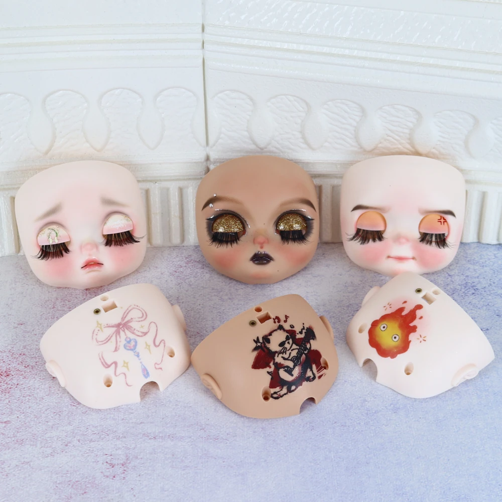 

Blyth 1/6 doll Hand-painted ShellStyle DIY Baby Buns face lip carving eyebrows handmade
