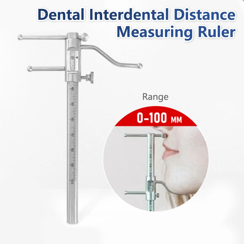 

Стоматологический измерительный штангенциркуль из нержавеющей стали для имплантата подбородка, точная линейка, высокое качество, скользящая измерительная линейка 0-100 мм