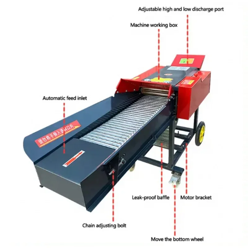 Factory Direct Supply Cow Sheep Animal Agrltural and Fodder Chaff Cutter hine Feed Food Grass Rice Corn Chopper