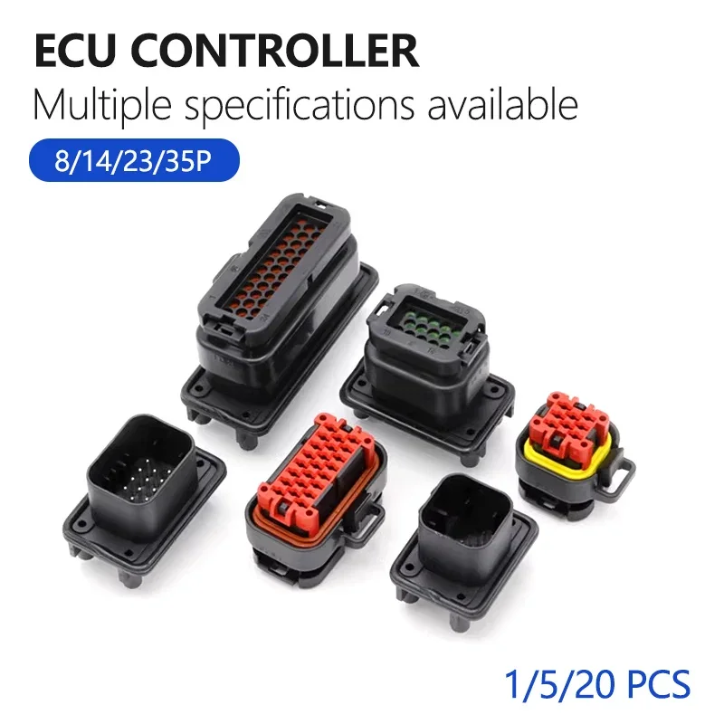 

1/5/20PCS ECU Controller 8 14 23 35Pin Positions AMPSEAL PCB Mount Housing Plug Header Vertical Male Connector 776228-1 770680-1