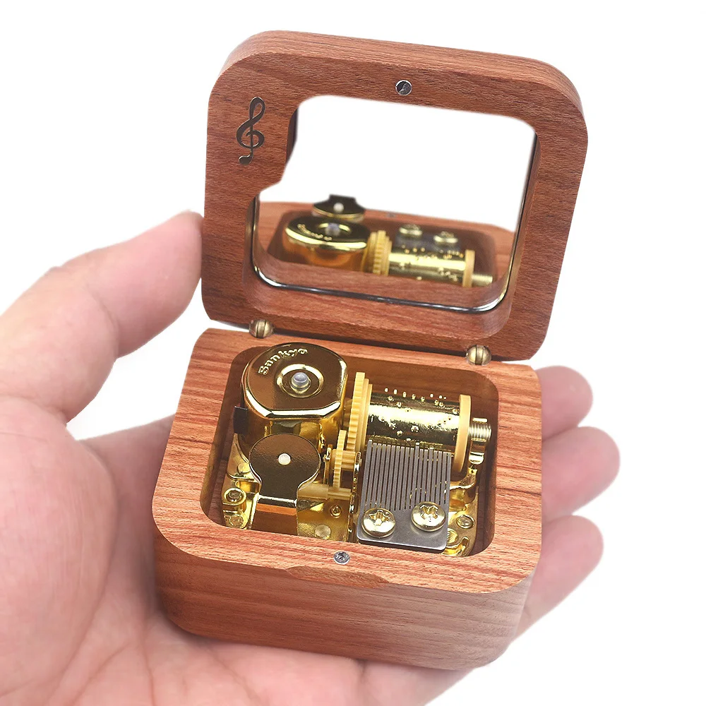 ROSIKING Handmade Wooden Anastasia music box  birthday gifts  for  childrens caja musical.