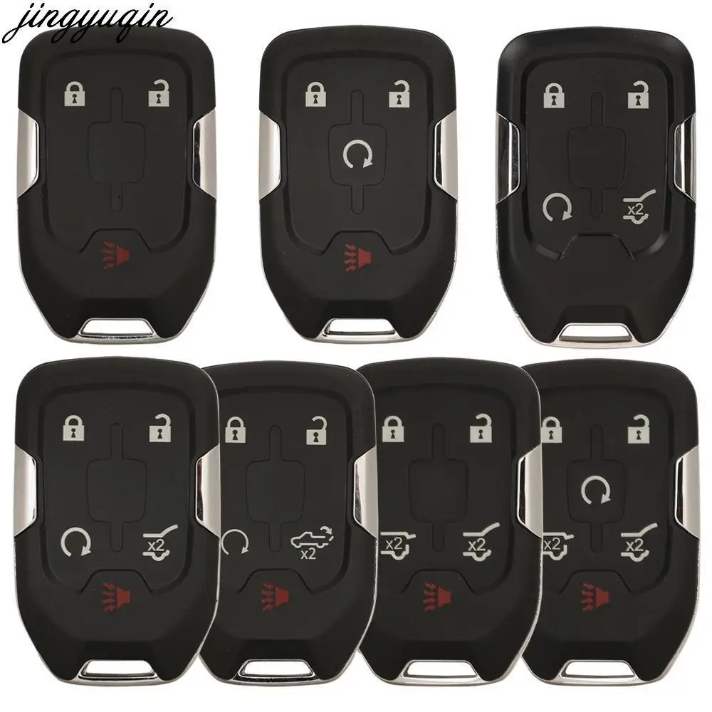 

Jingyuqin 3pcs Smart Car Key Shell For Chevrolet Colorado Suburban Silverado Tahoe GMC Yukon XL 1500 2500 3500 Terrain 3/4/5/6BT