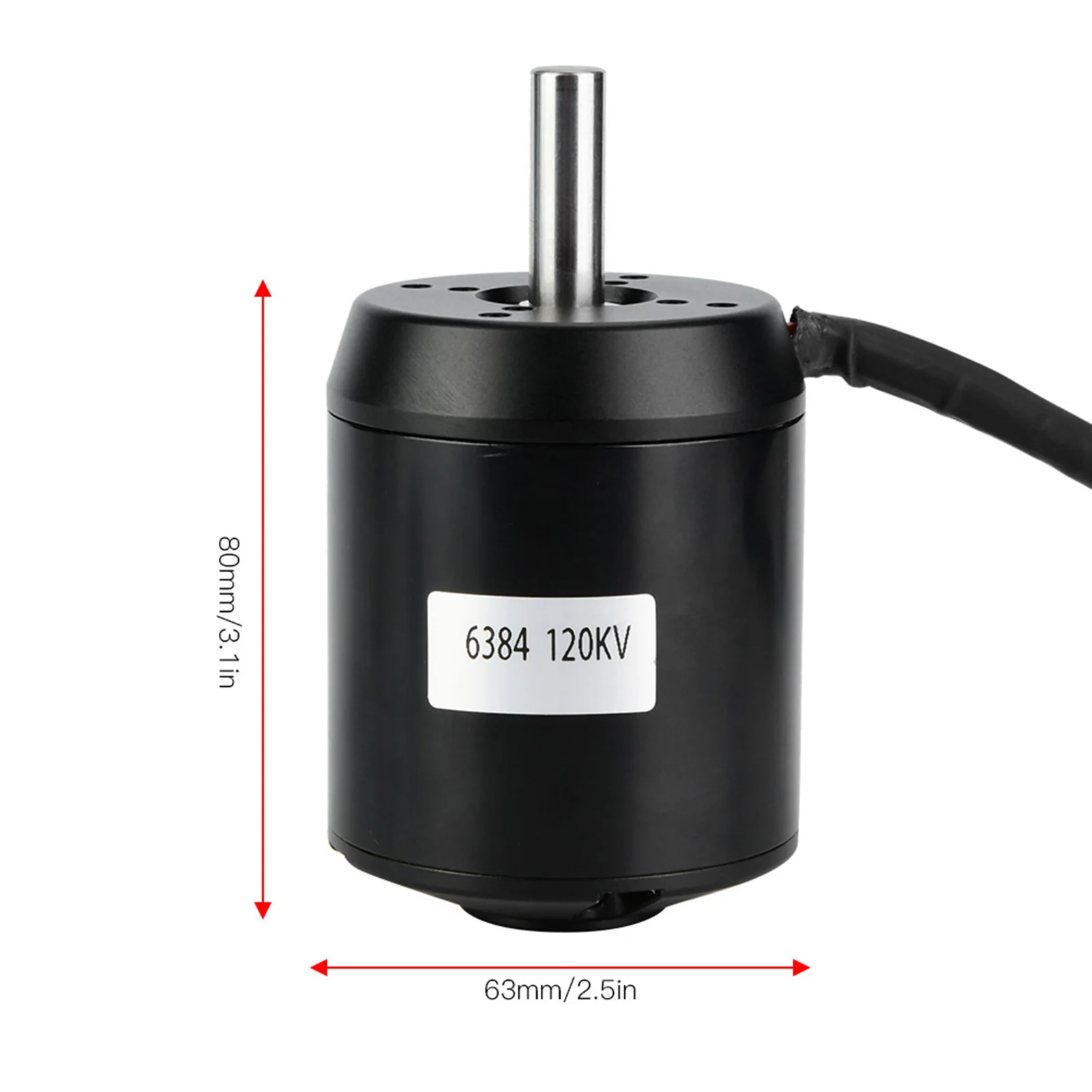 6384 120KV BLDC Outrunner Brushless Sensored Motor for Electric Balancing Scooter Skateboard
