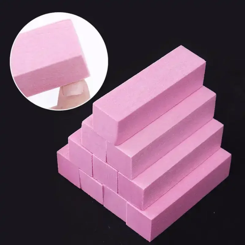 Nail Art Buffer Grinder Buffing Block White Nail File For Pedicure Tips Manicure Care Sponge Buffer Gel Polish Accessories Tools