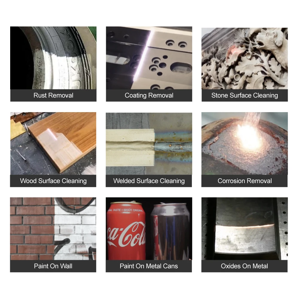 منظف ليزر صديق للبيئة - لا يوجد إزالة من الغبار واللاد والقوالب وترميم السيارات والتراث