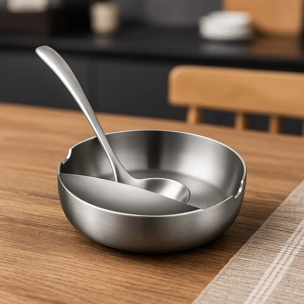 

Heat-Resistant Stainless Steel Spoon Holder Rust-proof Practical Colander Storage Rack Drain Rack Sturdy Soup Spoon Rest