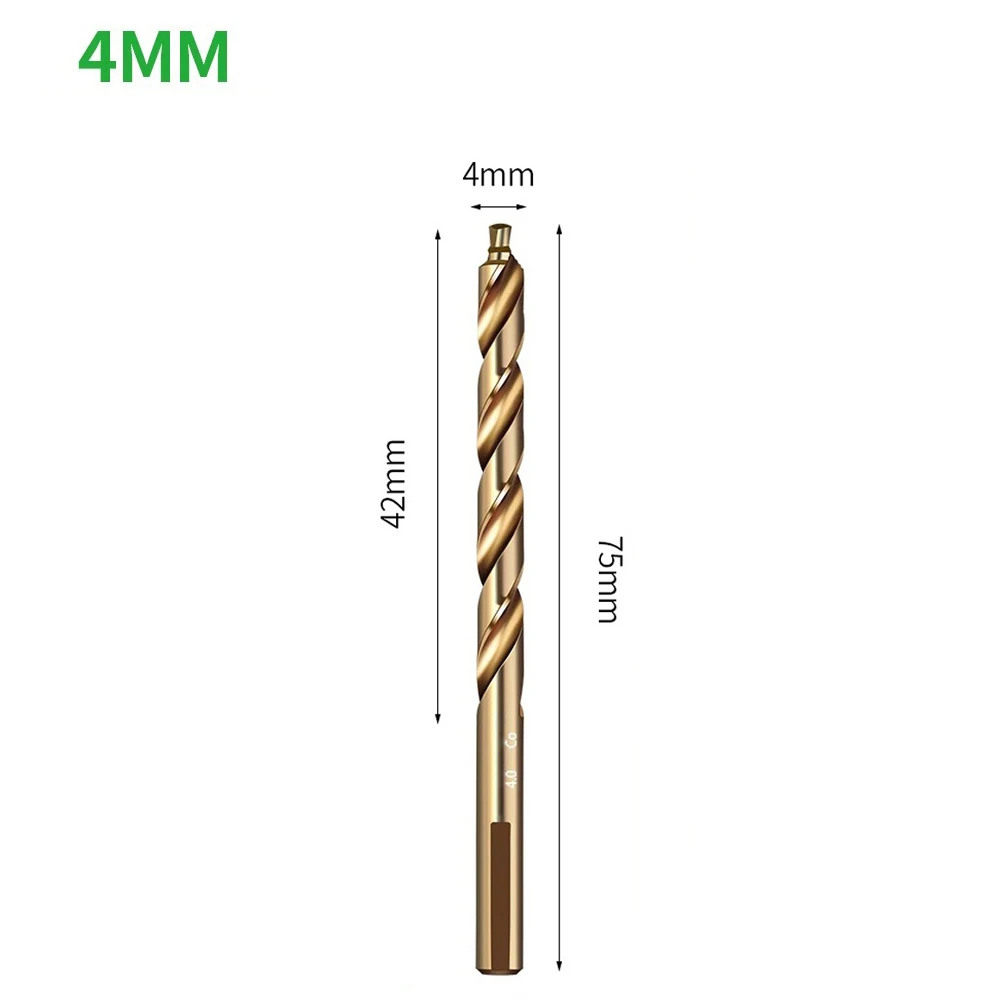 Imagem -02 - Cobalt Hss Straight Shank Brocas Ferramentas de Corte de Furos Broca Elétrica de Mão Bench Drill mm mm mm mm mm 10 mm Pcs M35