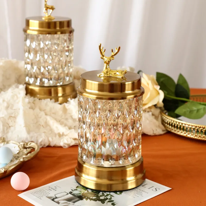 

PYJ European light luxury modern simple dried fruit snack storage tank living room coffee table decorative ornament