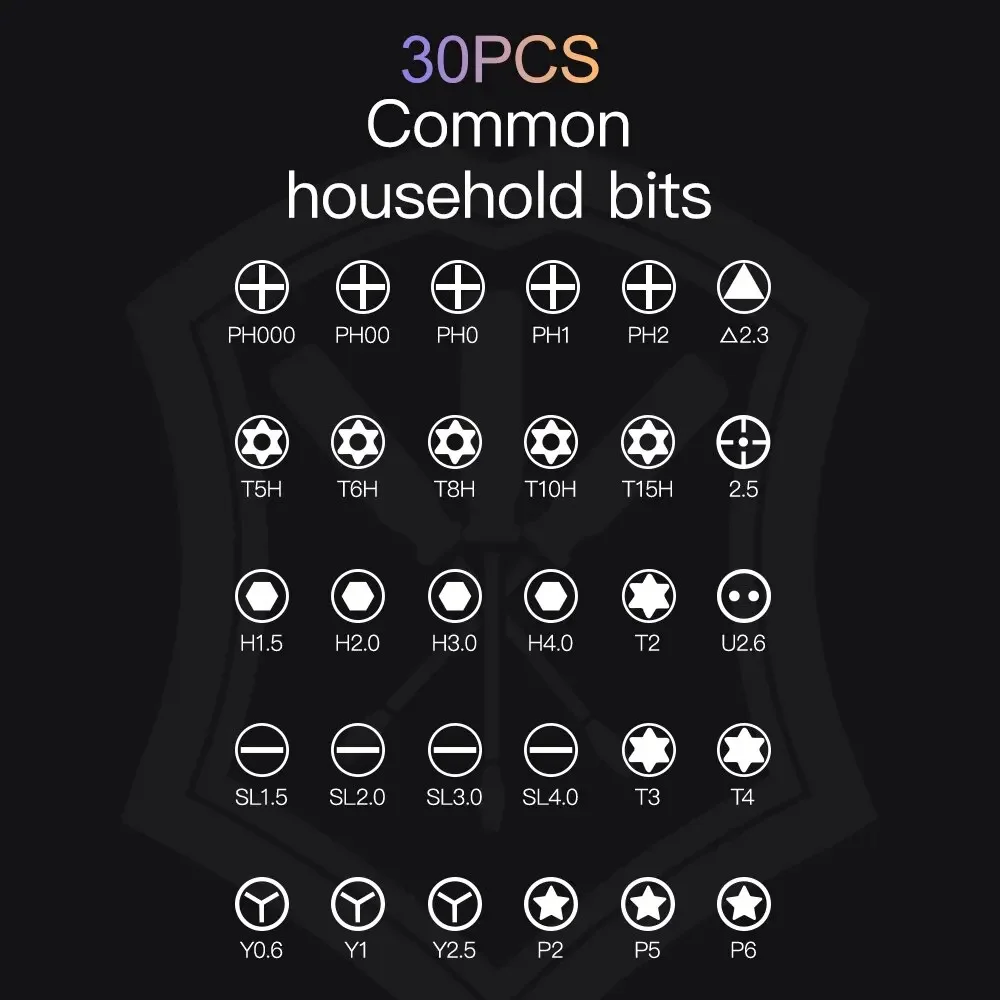 32 In 1 Precision Screwdriver Set Magnetic Screwdriver Bits Kit  Telescopic Removable Screwdriver Home Toolbox