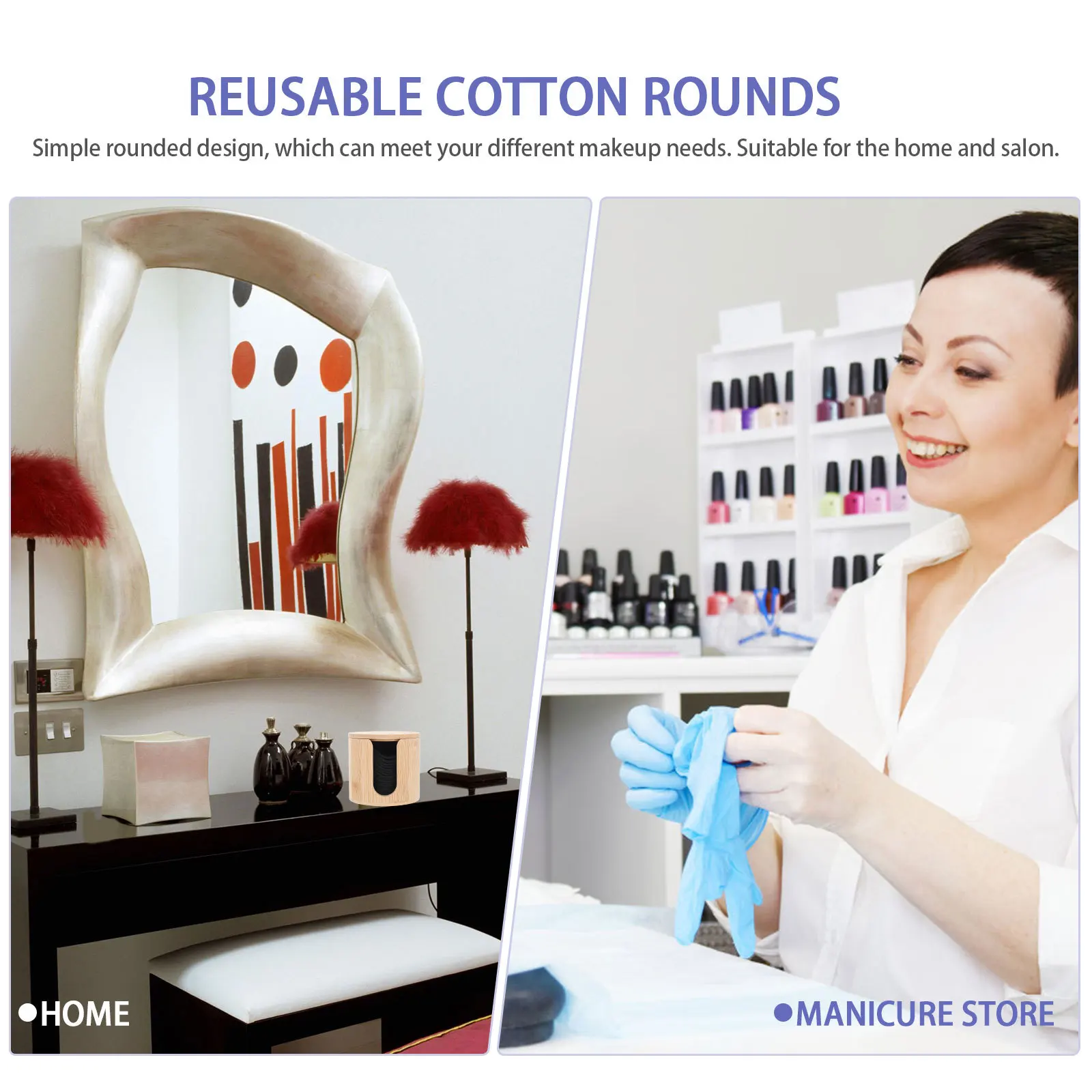 16 قطعة من وسادات الوجه المصنوعة من ألياف الخيزران، وسادات إزالة المكياج القابلة لإعادة الاستخدام، تقشير لطيف وقابل للغسل للتحكم في الزيت والميت #2