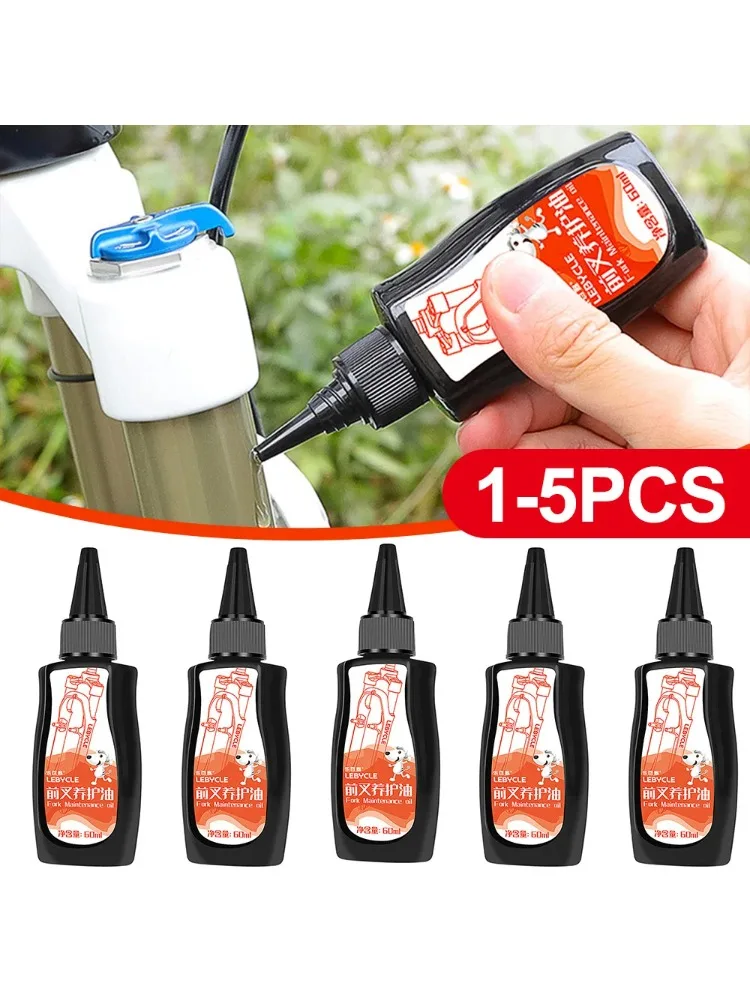 AliExpress 1-5pcs 60ML Mountain Bike Front Fork Shock Absorber Oil Front And Rear Shock Absorber Silicone Oil Lubricating Oil Maintenance
