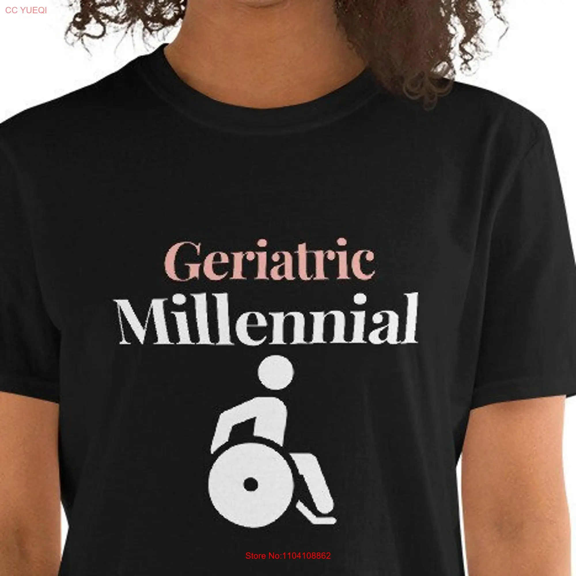 Geriatric Millennial Boomer Zoomer Getting Old  T Shirt long or short sleeves