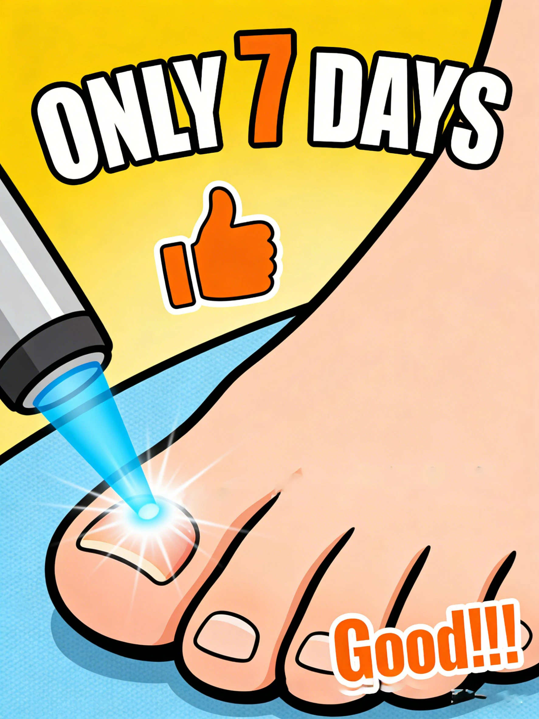 

2026 New Portable Blue Light Laser Pen for Foot Home Use. Suitable for both men and women.