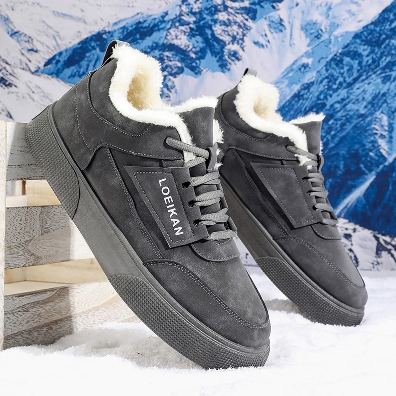 

Men's High-Top Casual Sneakers | Fleece-Lined Warm Shoes - Stylish, Versatile & Streetwear-Ready for Daily Commute