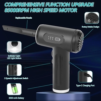 ABBR 2-In-1 Electric Compressed Air Duster, Cordless Air Duster and Vacuum, Air Duster Blower, 3 Adjustable Speed