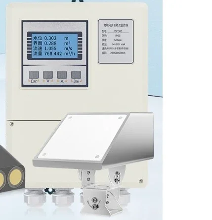 Ultrasonic flowmeter Radar flow meter Sewage pipeline Open channel Liquid water volume Water level Electronic