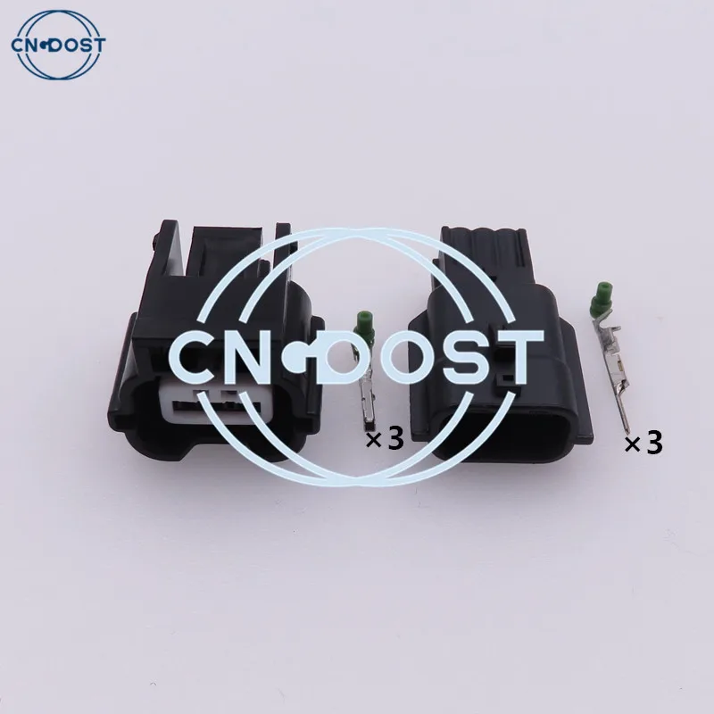 

1 Set 3 Pin 7283-8852-30 7282-8852-30 Waterproof Electrical Wiring Socket AC Assembly For Automobile Plug