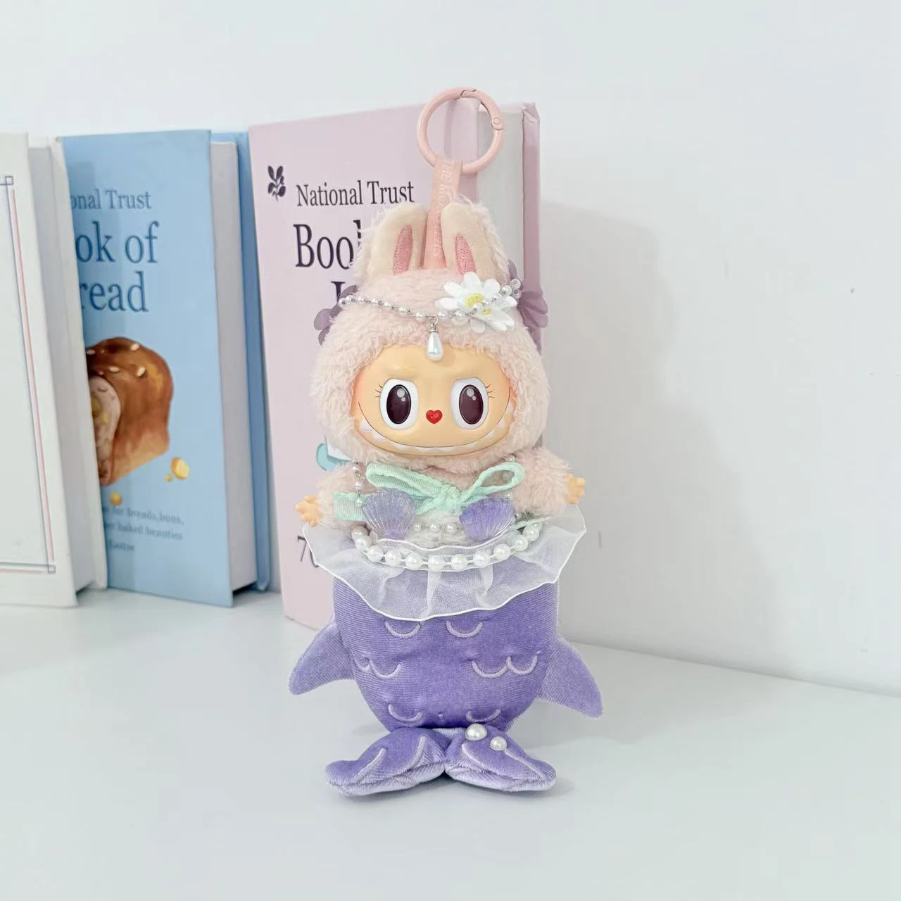 10-17cm Cute Labubu Clothes Cartoon Beatyiful Purple Mermaid 4Pcs Set Plush Idol Doll Clothes Accessories Toys for Girls Gifts