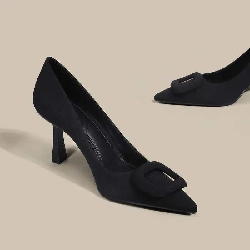 2025 New Spring Autumn Wedding Party Shoes Fashion Shallow Slip on Shoes Ladies Dancing Party High Heel Shoes