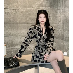 Women's Autumn New Style of Suit Jacket Niche Loose Waist Long Sleeved Suit Jacket Women's Spring and Autumn Jacket