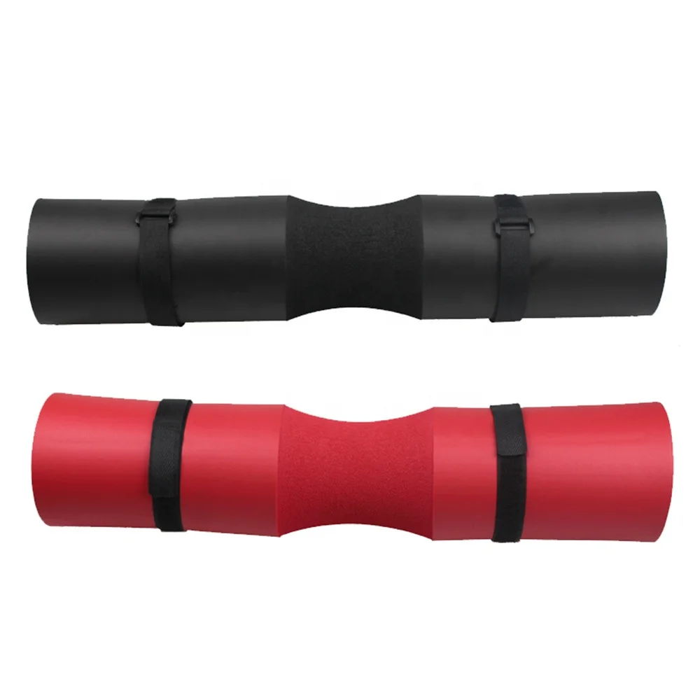Barbell Pad Support Pad with Straps Weight Lifting Pole Cushion