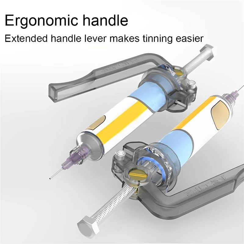 Solder Paste Extruder ปืนกาวสำหรับบอร์ดซ่อมเชื่อมน้ำมัน Booster ขับเคลื่อน UV กาวปืนบัดกรีอุปกรณ์เสริม