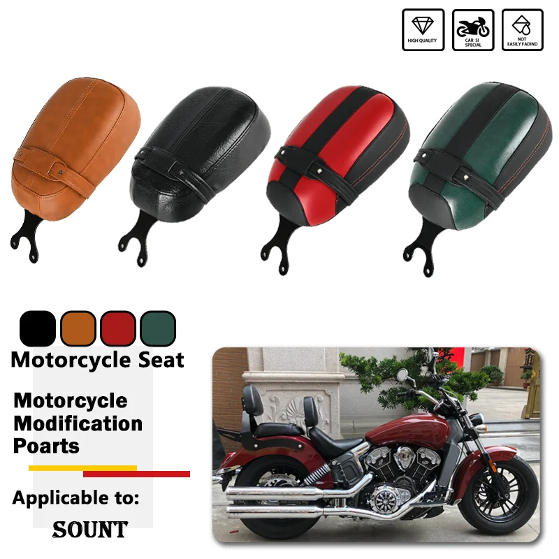 

Rear Solo Pillion Saddle Cushion for Motorcycle Touring modification - Fits Indian Scout Sixty ABS 100th Anniversary (2015-2024)