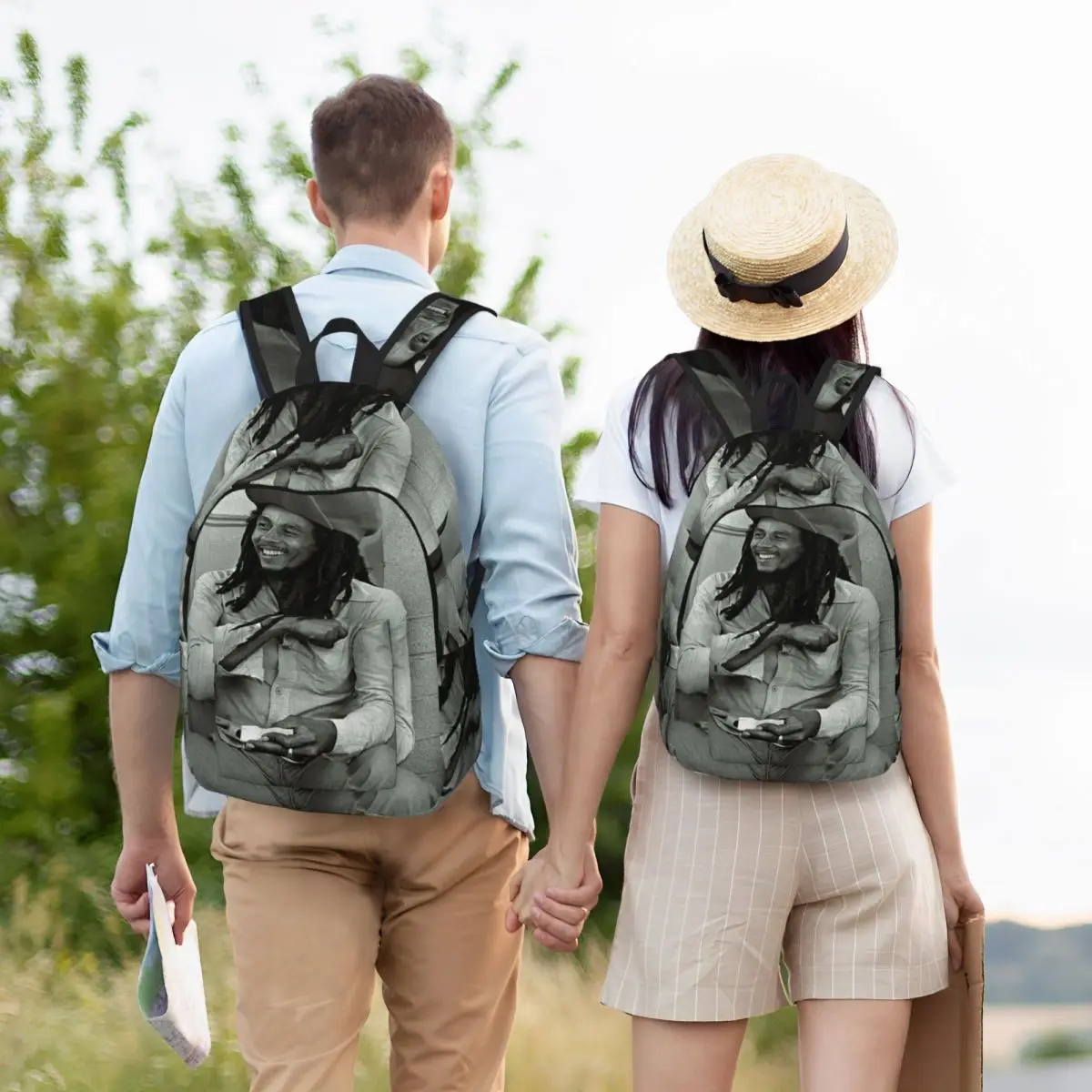 Mochila escolar Every Little Thing's Gonna Be Alright Bob Marley, mochila escolar para homens e mulheres, bolsa de ombro